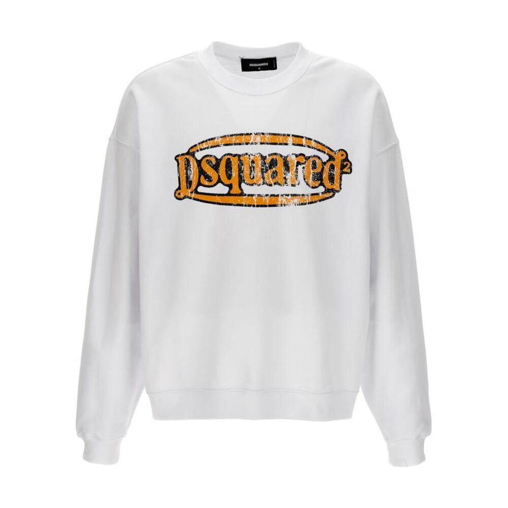 Dsquared² White Cotton Men's Sweatshirt